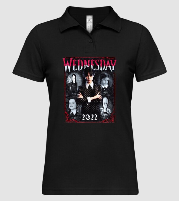 WEDNESDAY multi all time model negru pe tricou