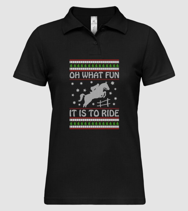 What Fun is to ride - Horse model negru pe tricou