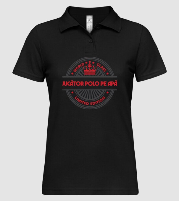 jucător polo pe apă model negru pe tricou