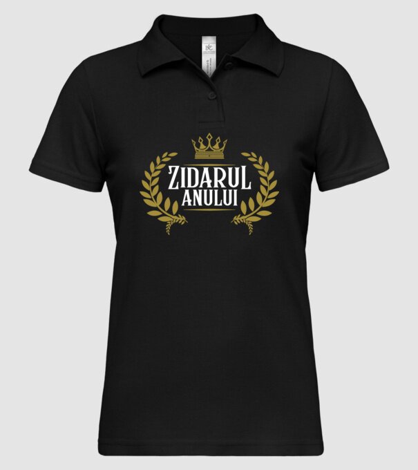 Zidarul anului model negru pe tricou