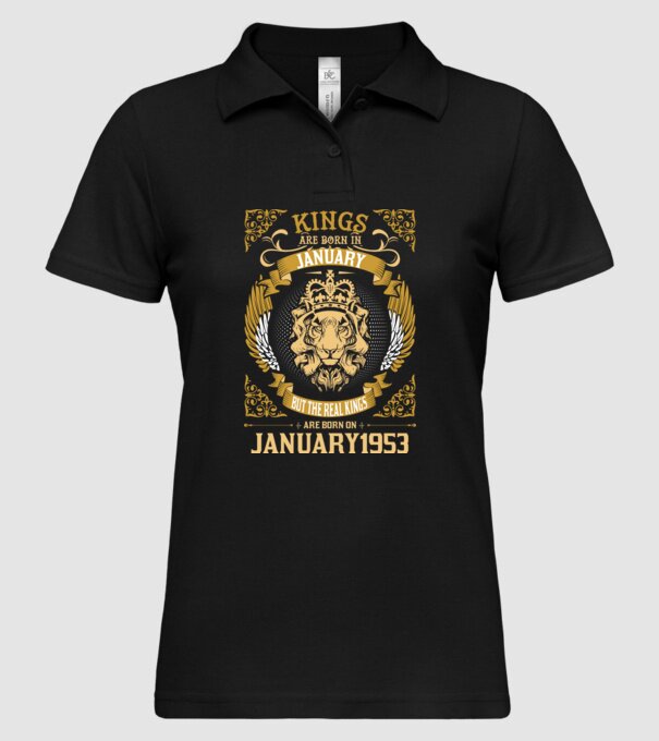 Ziua de naștere a Leului 1953 january model negru pe tricou