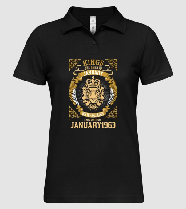 Ziua de naștere a Leului 1963 january model negru pe tricou