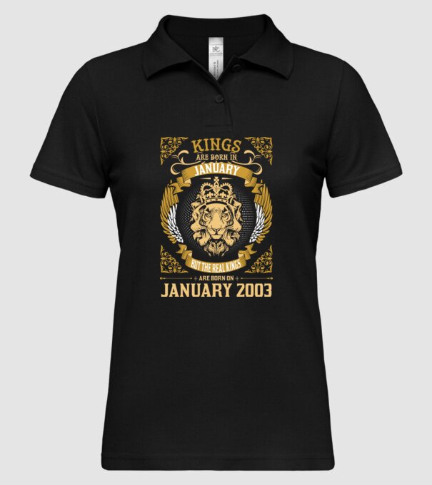 Ziua de naștere a Leului 2003 january model negru pe tricou