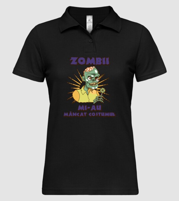 Zombii mi-au mâncat costumul model negru pe tricou