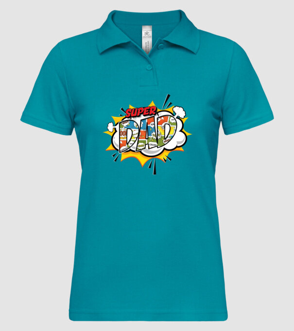 Comic Dad model turcoaz pe tricou