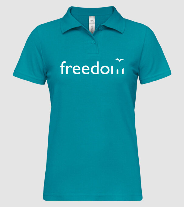 Freedom model turcoaz pe tricou