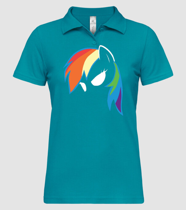 Rainbow Dash model turcoaz pe tricou