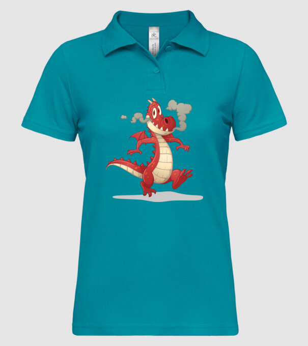 Dragon model turcoaz pe tricou