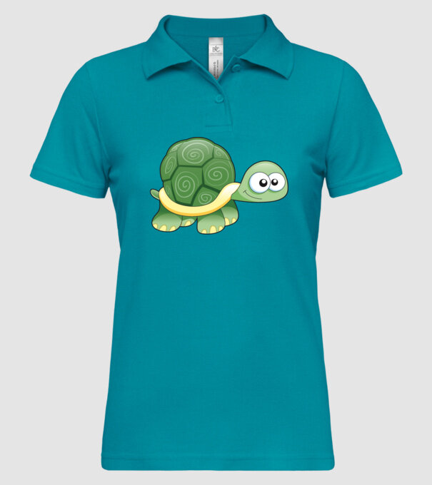 Turtle model turcoaz pe tricou