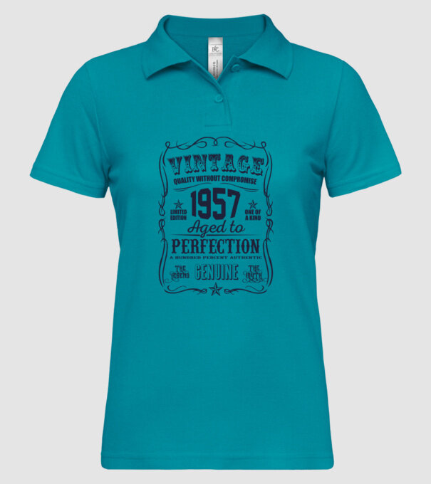 Vintage Perfection - 1957 model turcoaz pe tricou