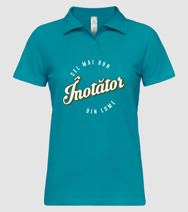 Cel mai bun înotător din lume model turcoaz pe tricou