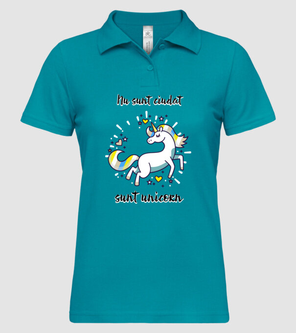 Nu sunt ciudat - sunt unicorn model turcoaz pe tricou