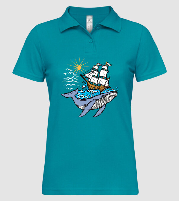 Vapoare model turcoaz pe tricou