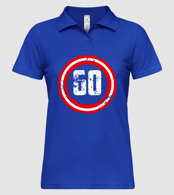 Birthday captain 60 Years old model albastru regal pe tricou