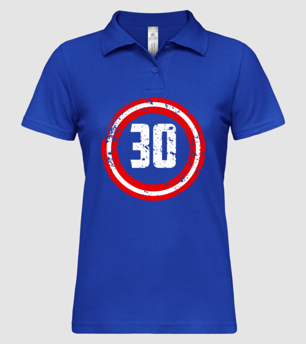 Birthday captain 30 Years old model albastru regal pe tricou