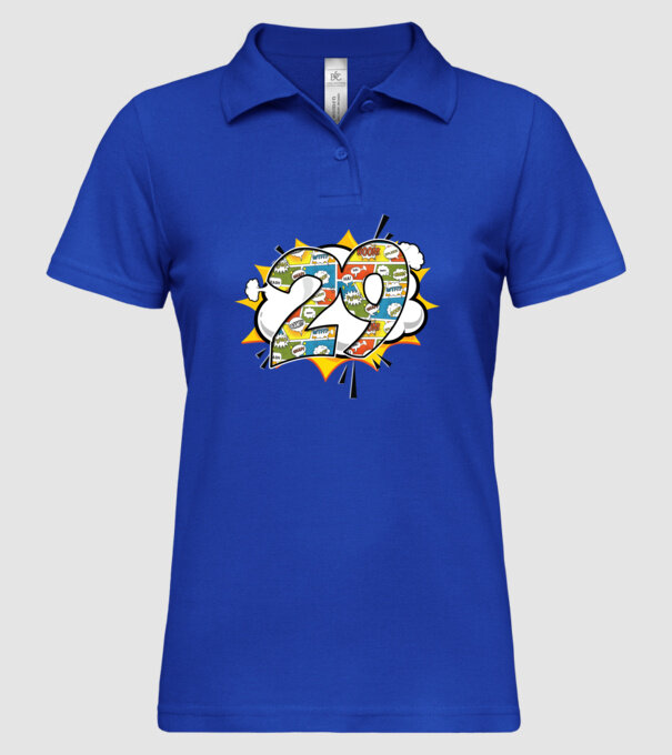 Birthday Comic Number 29 model albastru regal pe tricou
