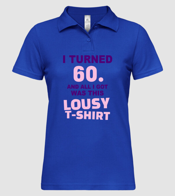 Lousy T-shirt 60 model albastru regal pe tricou
