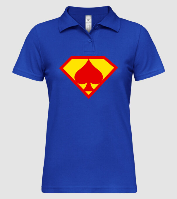 Supersportiv JUCĂTOR DE POKER model albastru regal pe tricou