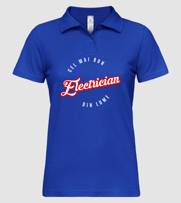 Cel mai bun ELECTRICIAN din lume model albastru regal pe tricou
