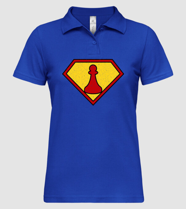 SuperChess pion de șah model albastru regal pe tricou