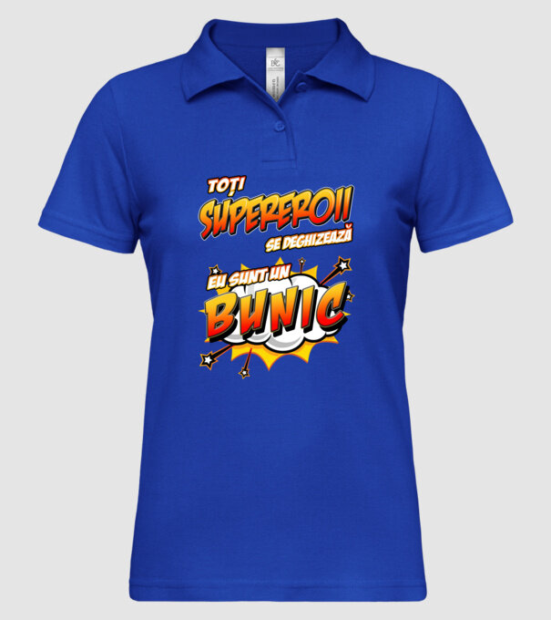 Toți supereroii se deghizează, eu sunt un bunic model albastru regal pe tricou