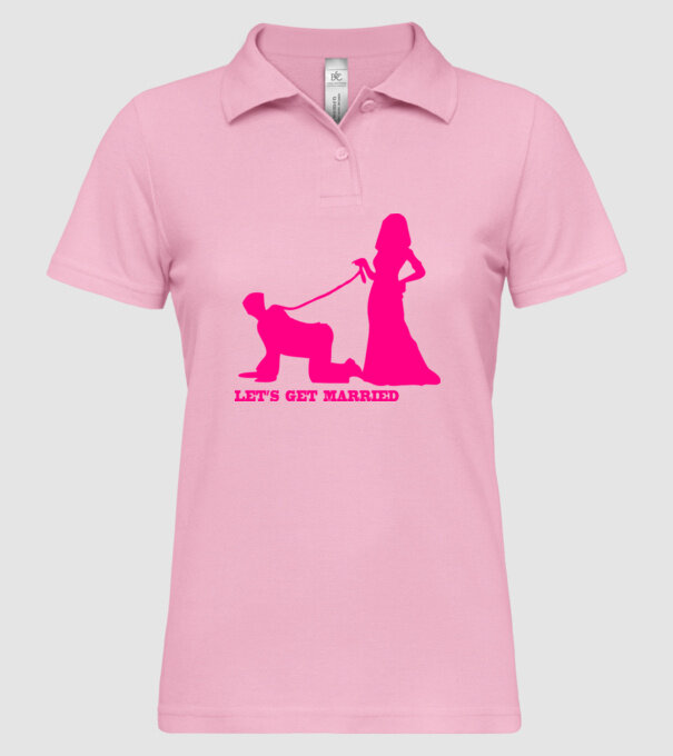 lets get married model roz deschis pe tricou