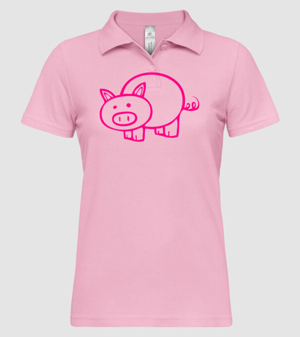 purcel model roz deschis pe tricou