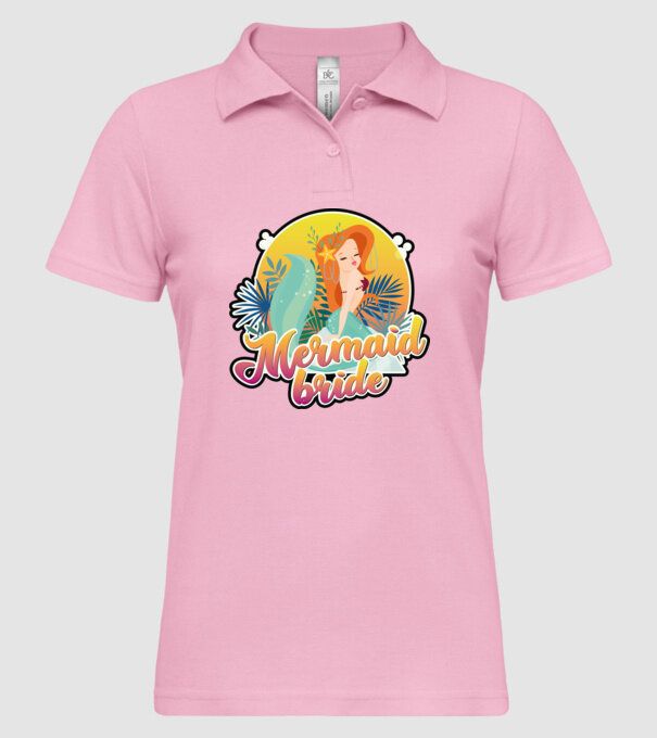 Mermaid bride hawaii model roz deschis pe tricou