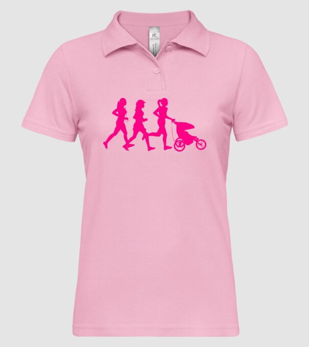 Running Mom model roz deschis pe tricou