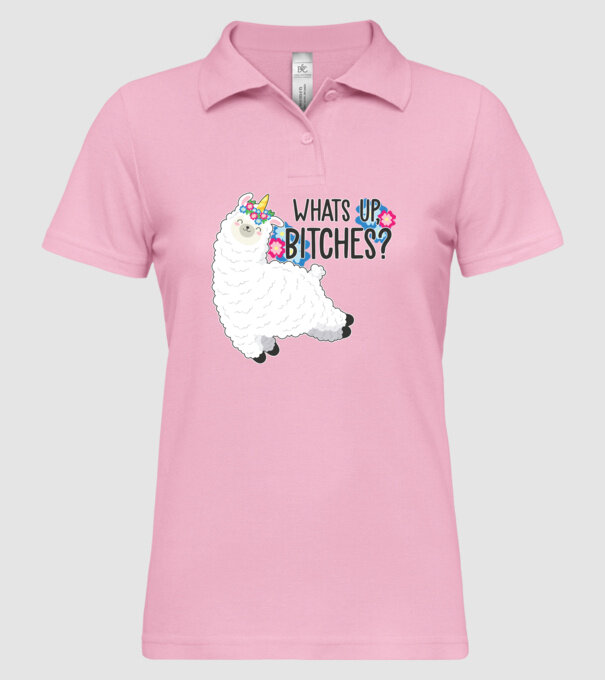 Whatsup bitches model roz deschis pe tricou