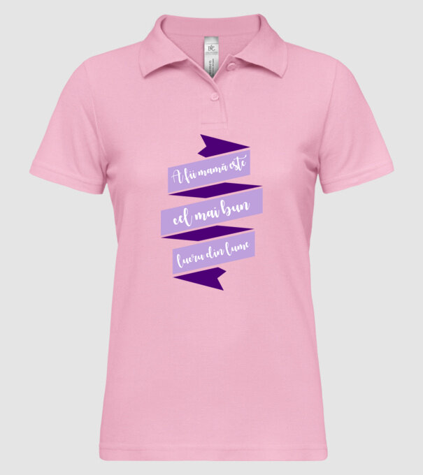 A fii mamă este cel mai bun lucru din lume model roz deschis pe tricou
