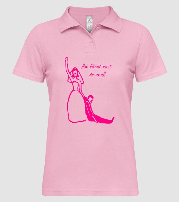 Am făcut rost de unul model roz deschis pe tricou
