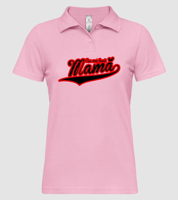 Cea mai bună mamă model roz deschis pe tricou