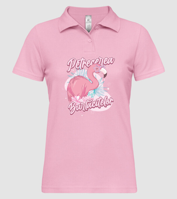 petrecerea burlăcitelor model roz deschis pe tricou