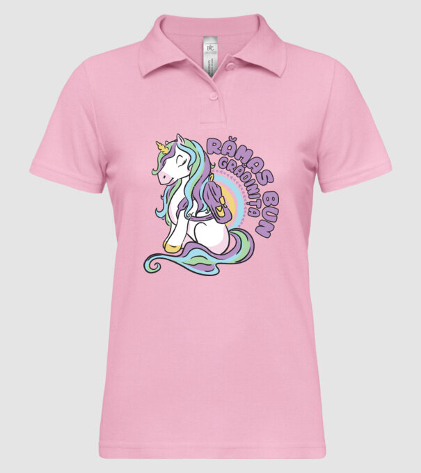 Rămas bun grădiniță model roz deschis pe tricou
