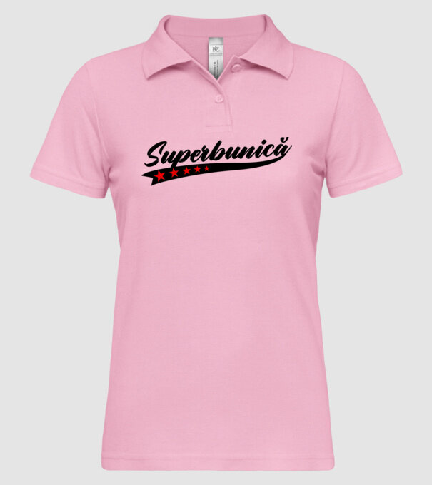 Superbunică model roz deschis pe tricou