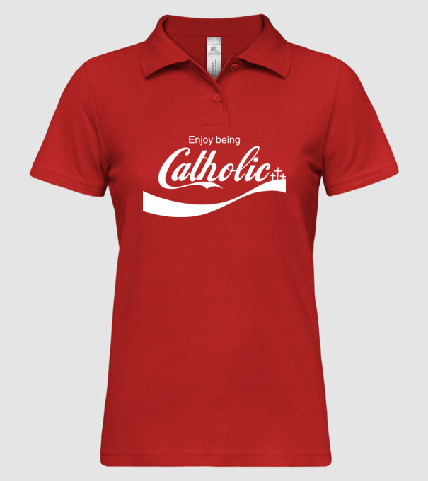 ChatoliCoke model roșu pe tricou