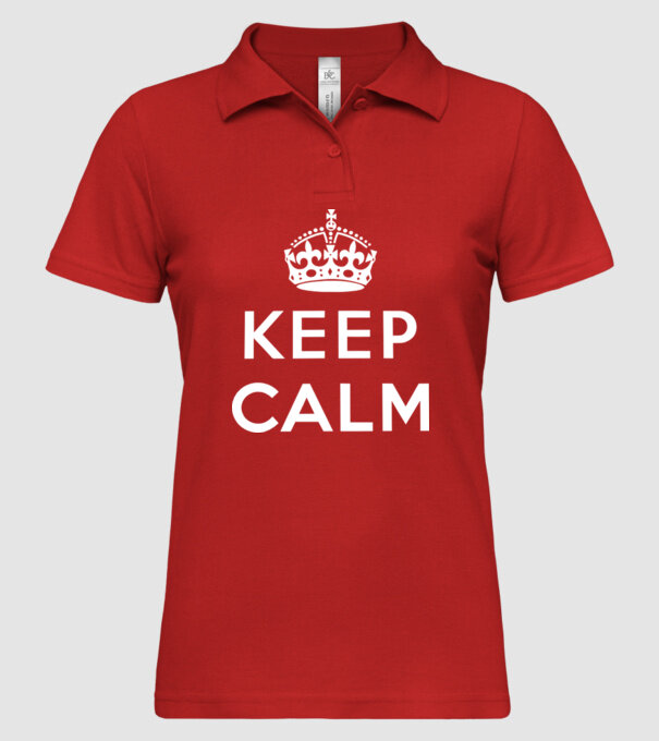 keep calm blank model roșu pe tricou