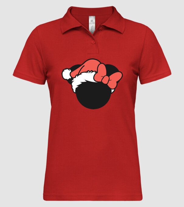 Crăciun Minnie model roșu pe tricou