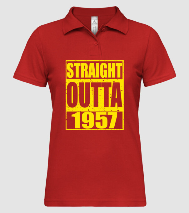 Straight Outta - 1957 model roșu pe tricou
