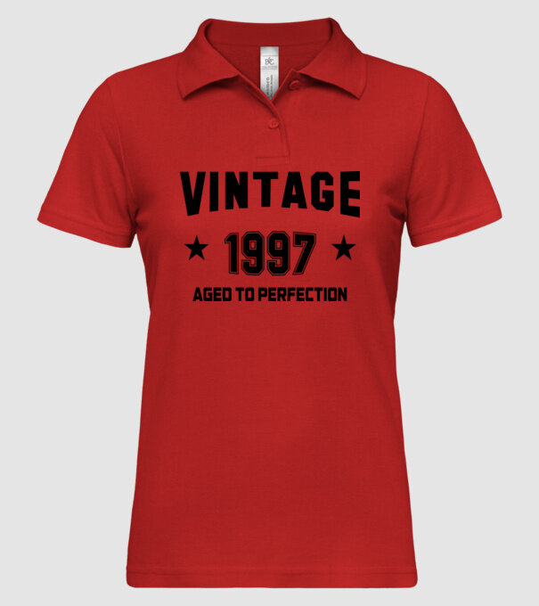 Vintage - 1997 model roșu pe tricou