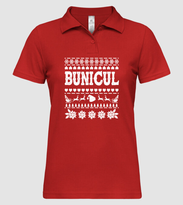 Bunicul model roșu pe tricou