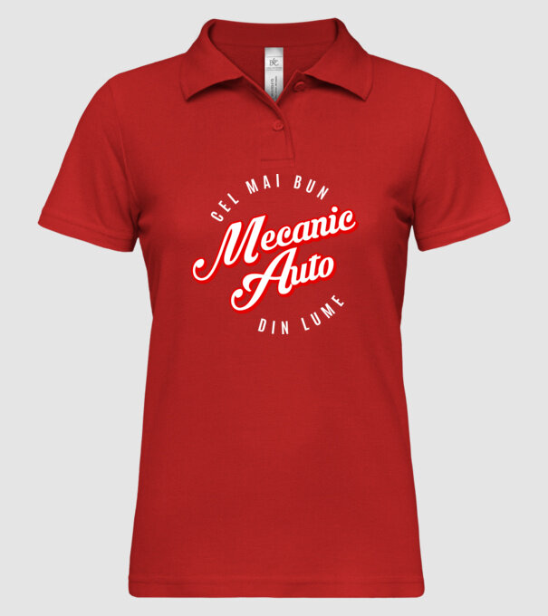 Cel mai bun MECANIC AUTO din lume model roșu pe tricou