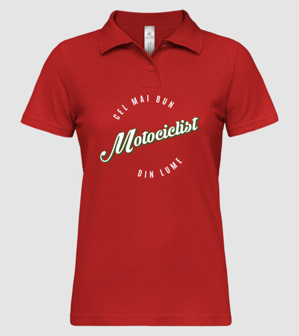 Cel mai bun Motociclist din lume model roșu pe tricou