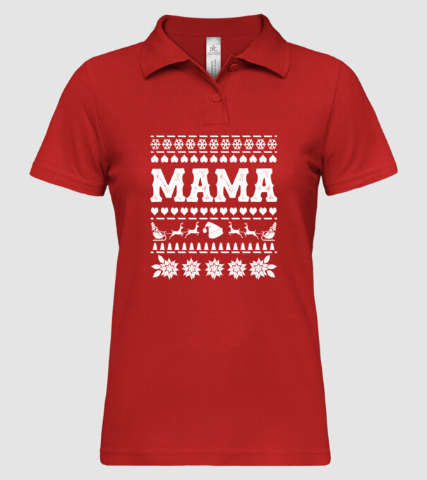 mama model roșu pe tricou