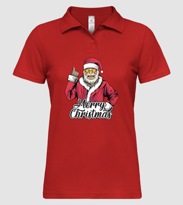 Merry christmas Santa model roșu pe tricou