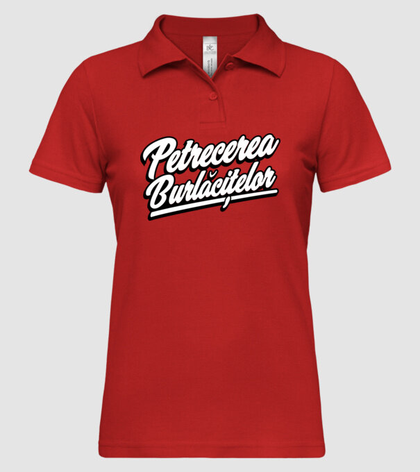 petrecerea burlăcițelor model roșu pe tricou