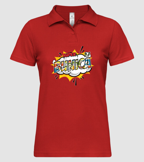 Super Bunică model roșu pe tricou
