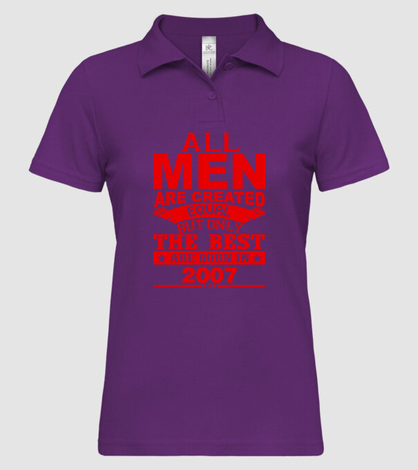 All men are created - 2007 model mentă pe tricou