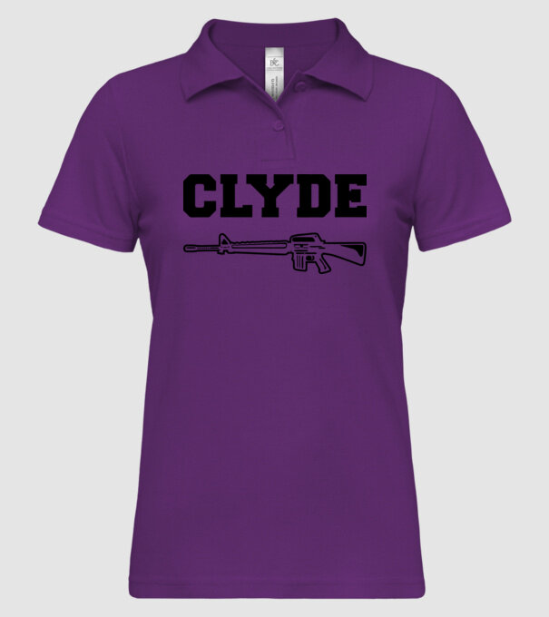 Clyde model mentă pe tricou